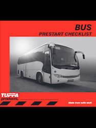 Prestart Checklist Books: Bus Prestart Checklist Books