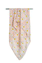 Clothing: Scarf - Pink Daisy Print