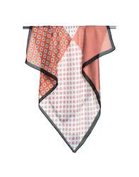 Clothing: Scarf - Copper Flower Print