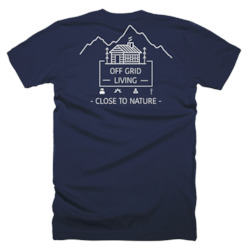 Internet only: Off Grid Living T-Shirt Large Logo