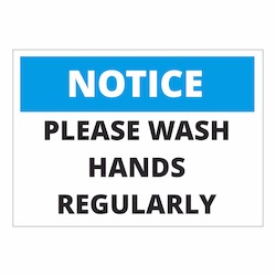 Frontpage: Notice Please wash hands regularly