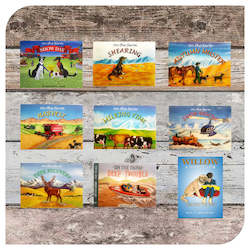 "On the farm" series + "Willow a dog with a job" book (9x books)