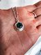 Emerald hex pendant