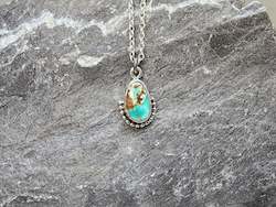 Jewellery: Turquoise pendant - Royston medium