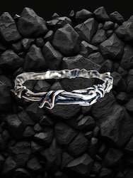 Jewellery: Vined Bangle - Sterling Silver