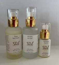 Direct selling - cosmetic, perfume and toiletry: SPoil Trio for normal/oily skin - Creamy Cleanser, Toner & Rejuvenating Facial oil