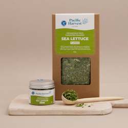 Food wholesaling: Sea Lettuce Seaweed Flakes (Raw, gluten free, wild harvested seaweed)