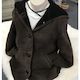Lambskin Hooded Coat Womens Natural - Size S