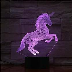 3D Light with Bluetooth Speaker - Unicorn