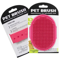 Pet: Pet Bath Grooming Brush, Adjustable Soft Silicone Comb