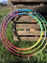 Fitness Weighted Hoops: Rainbow Glitter Limited Edition Fitness Hula Hoop
