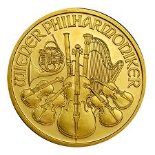 Gold, silver merchandising: 10 x 1 oz gold austrian philharmonic coins