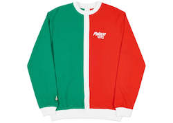 Clothing: Palace Gtx Splitter Crew Green/White/Red