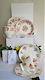 Royal Vale & Grafton Cup, Saucer & Side Plate with assorted teaspoons & cake forks