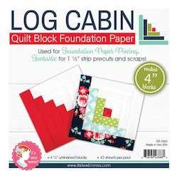 Log Cabin 4 Inch Foundation Paper - Itâs Sew Emma