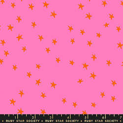 Yardage: Starry Vivid Pink FQ - Alexia Marcelle Abegg for Ruby Star Society