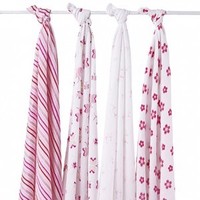 Internet only: Classic swaddles (4-pk) princess posie