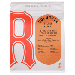 Coffee: DIOFANOR RUIZ  [Pink Bourbon lactic washed] filter roast