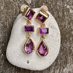 Jewellery: Amethyst earrings