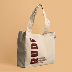 Coffee: Rude Cotton Tote Bag