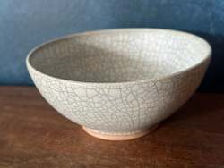 Cracked Chinese ink hand crafted bowl l 12 cm