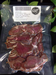 Frontpage: Lamb Bacon. No Nitrates or Preservatives