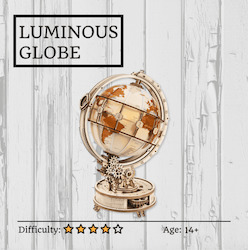 Luminous Globe 3D Wooden Puzzle