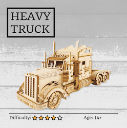 Hobby equipment and supply: Heavy Truck 3D Wooden Puzzle