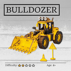 Bulldozer 3D Wooden Puzzle