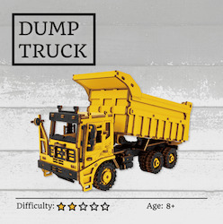 Hobby equipment and supply: Dump Truck 3D Wooden Puzzle