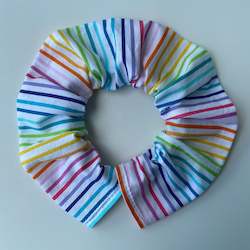 Clown Cats: Cat Collar Cover - Cat Size - Multicoloured stripes on white