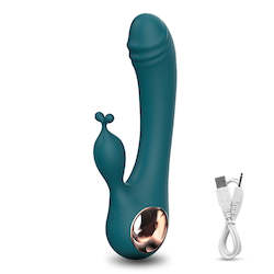 Powerful and Rechargeable Vibrator G-Spot Rabbit Clit Stimulator for Women