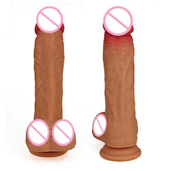 Adult shop: 9 Inch Realistic Silicone Dildo With Suction Cup Base Strong Sex Toy