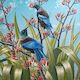 Two Tui in October - Blue