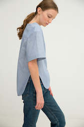 Fashion design: Shirt No. 24: (Denim Blue Stripe)