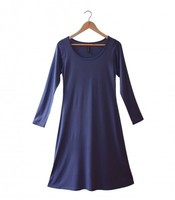 Womenswear: Silkbody Silkspun Women's Long Sleeve Simple Dress Silkbody