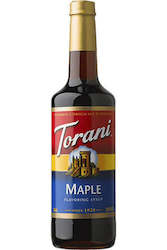 Torani Syrups: Torani Maple Flavor Syrup 750ml