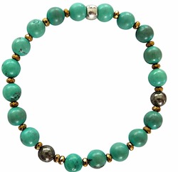 Purity Authority Protection: Boho Summer - Turquoise bracelet (6mm)
