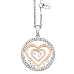 Jewellery: Astra Double Heart PA4695R-ROCZ