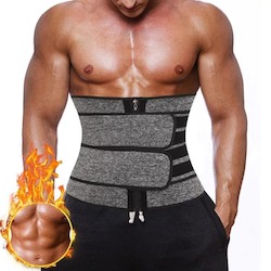 Sweat Belt  waisttrainer for Men (Gray)