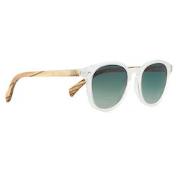 Wholesale Adult Sunglasses: TAINE FROST l Graduated Khaki Lens l Walnut Arms (NO GST) RRP   $85.99