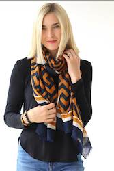 Accessories: Large Maze Print Scarf
