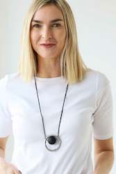 Accessories: Ball and Circular Disc Necklace