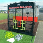 Field Equipment Bases Screens Machines: Bullpen with Radar and balls