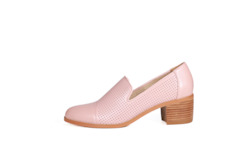 Shoe: Harris Leather Loafers Blush Pink