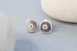 Jewellery manufacturing: Vega Stud Earrings - Silver with Sapphires