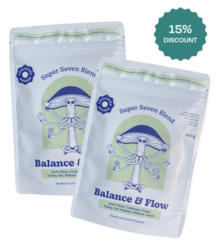 Double Up & Save - Super Seven Blend : Balance & Flow - Functional Mushroom Extracts (2x 100gram)