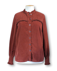 Clothing: Boden. Smocked Cord Shirt - Size 12