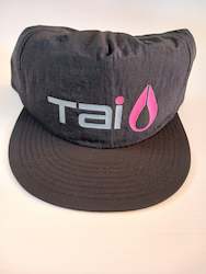 Trucker Caps: Black Surf Cap - grey/pink Tai