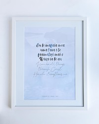 Publishing: Philippians 4:13 - Samoan: I can do all things - Mountains (White) A3